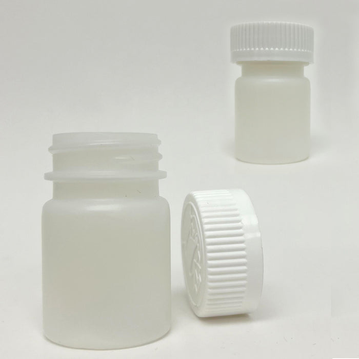 8 Plastic Pill Bottles Empty Container Medicine Vitamin Capsule Drug Case Clear