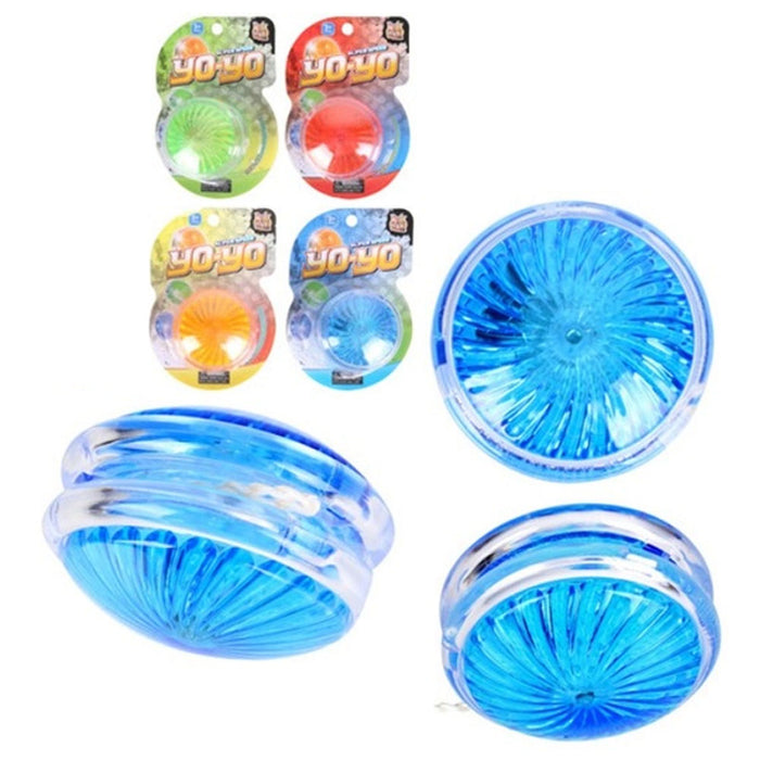 12 Pc Yo-Yo LED Flashing Light Up YoYo Classic Toy Glowing Game Gift Party Favor