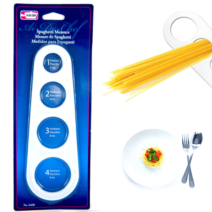 Plastic Spaghetti Dry Noodle Pasta Serving Portion Control Measuring Tool Guide