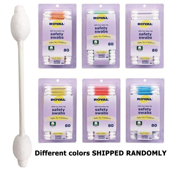 320 Ct Cotton Safety Swabs Double Tip Pure Makeup Applicator Baby Ear Cleaning