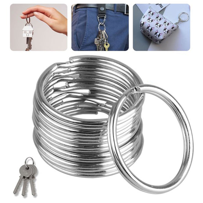 96 Pc Bulk Metal Key Rings Split Ring Home Car Keys Organization Jewelry Making