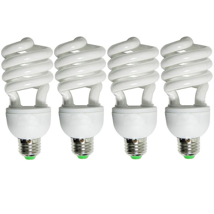 4 Pc Extra Bright Spiral Light Bulbs 32W Energy Saving 110V Replacement Lamp