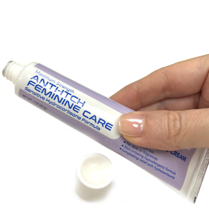 6pk Maximum Strength Feminine Anti Itch Cream Hydrocortisone Sensitive Women 1oz