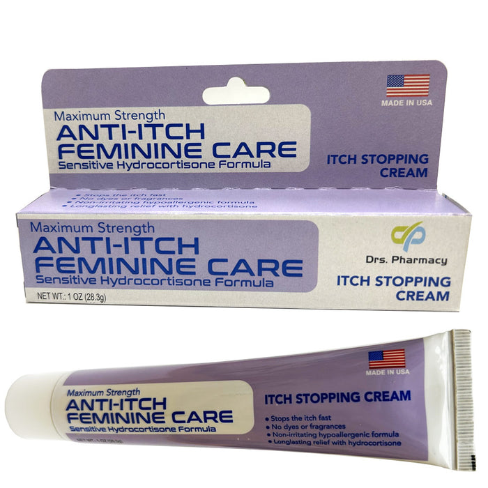 6pk Maximum Strength Feminine Anti Itch Cream Hydrocortisone Sensitive Women 1oz