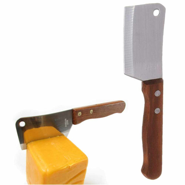 Mini Chop Cleaver Knife Stainless Steel Chopping Cutting Cheese Fruit Kitchen