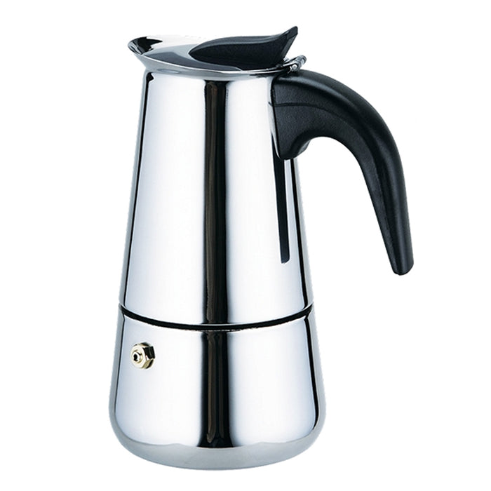 Stovetop Coffee Maker Espresso Stainless Steel 4 Cups 14 oz Moka Pot Italian