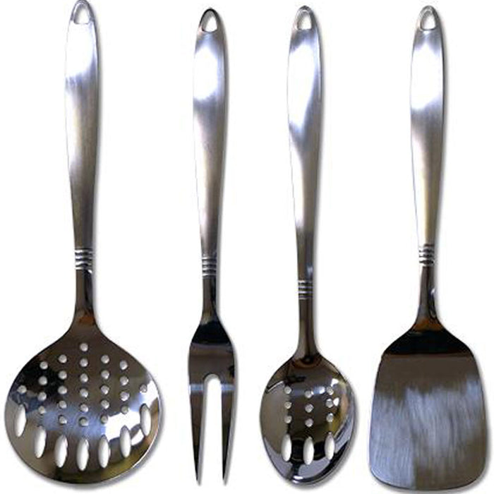 7 Stainless Steel Serving Set Kitchen Cooking Utensil Tools Server Spatula Spoon