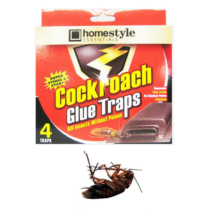 24 Roach Glue Traps Non-Toxic Sticky Boards Insect Bug Catchers Pest Control Safe