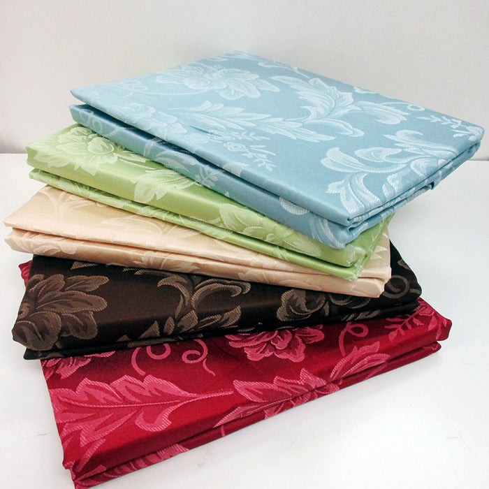 Luxury Damask Tablecloth Table Cover Oblong Rectangle 54" X 72" Polyester Color