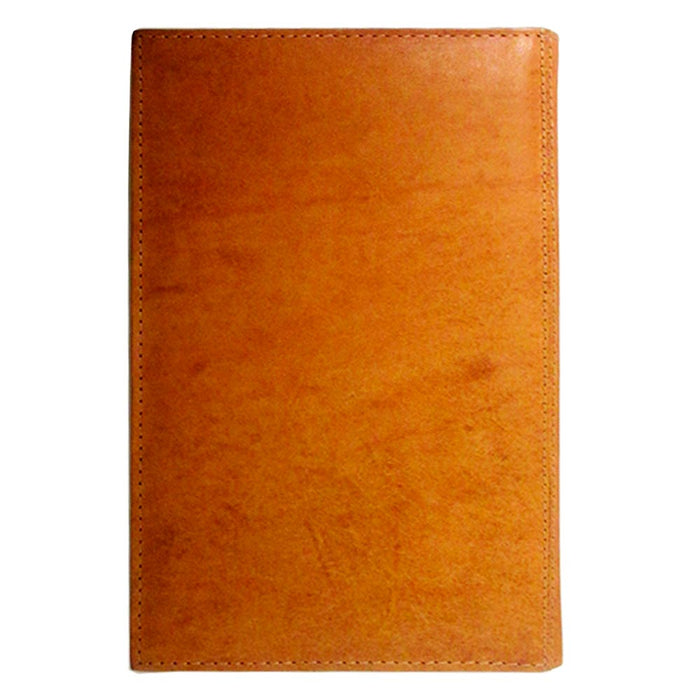 1 Tan Genuine Leather Business Card ID Holder 120 Cards Organizer Book Wallet