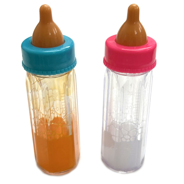 4 Pc Baby Dolls Feeding Bottle Magic Set Disappearing Milk Pretend Play Toy