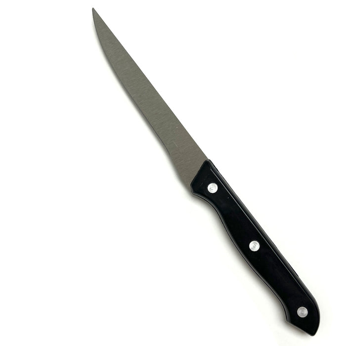 Boning Knife Fillet Knife 9 3/16" Stainless Steel Sharp Fish Poultry Meat Black