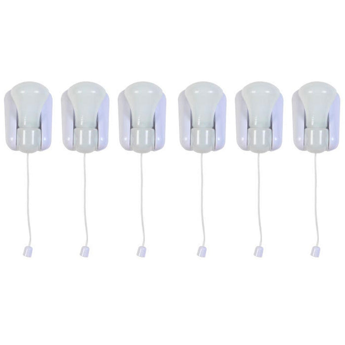 6 Pack LED Light Bulb Stick Up Cordless Battery Powered Portable Kids Night Lamp