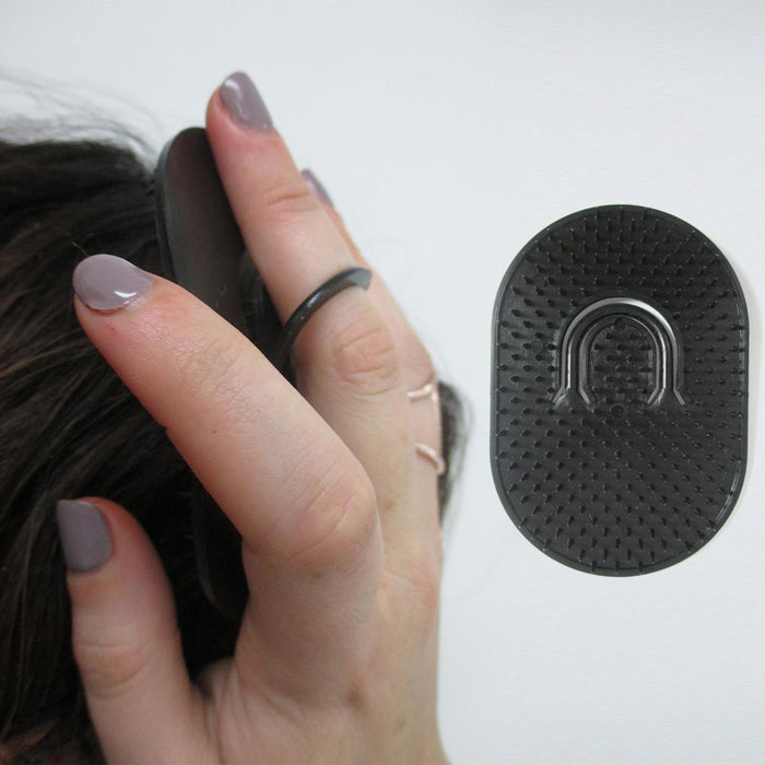 2 Black Pocket Hair Brush Men Travel Comb Styler Women Scalp Body Massage Hard !