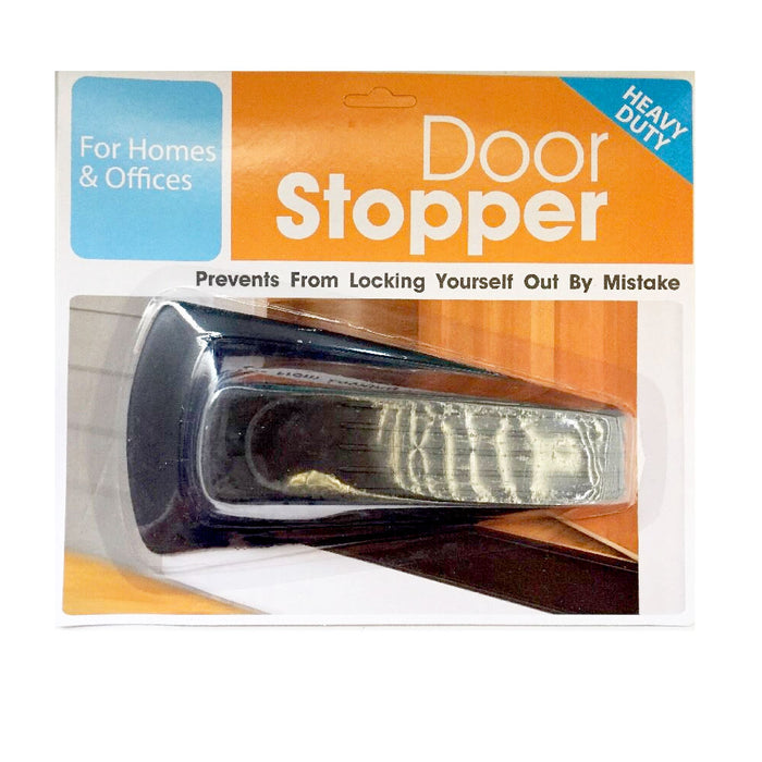 2 Plastic Door Stoppers Jumbo Heavy Duty Large Doorstop Wedges Nonslip Floor Jam