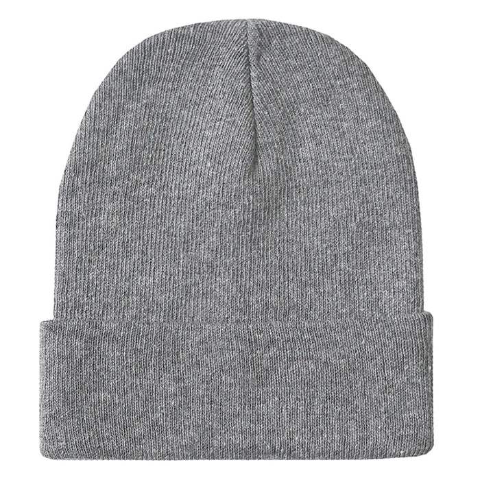 3pk Beanie Hat Cap Plain Ski Skully Cuff Winter Warm Men Women Solid Color Beany