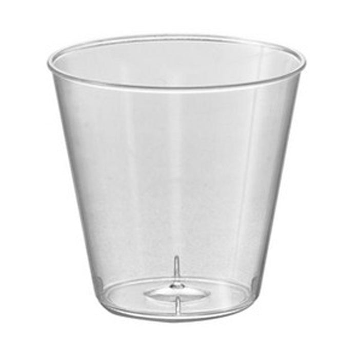 120 Disposable Mini Shot Glasses Clear Hard Plastic 1 Oz Bar Party Cups Catering
