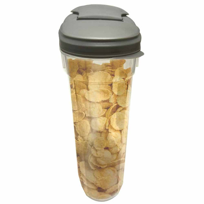 6Pk Cereal Storage Food Container FlipTop Lid Plastic Organizer Dispenser Pantry