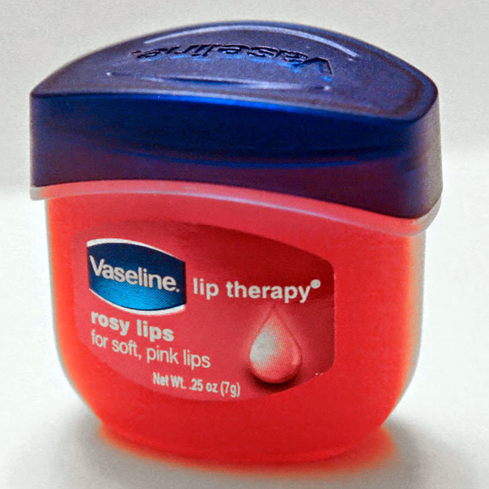 2 Vaseline Therapy Lip Balm 0.25 Oz Rosy Flavor Petroleum Jelly Mini Jar Lipbalm