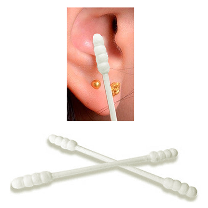 300ct Cotton Swabs Double Grooved Tipped Applicator Tip Safety Ear Wax Remover