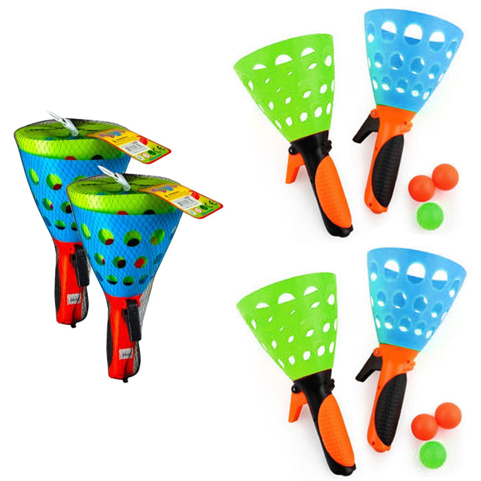 4 X Click Catch Ball Kid Games Party Favor Summer Children Fun Outdoor Indoor
