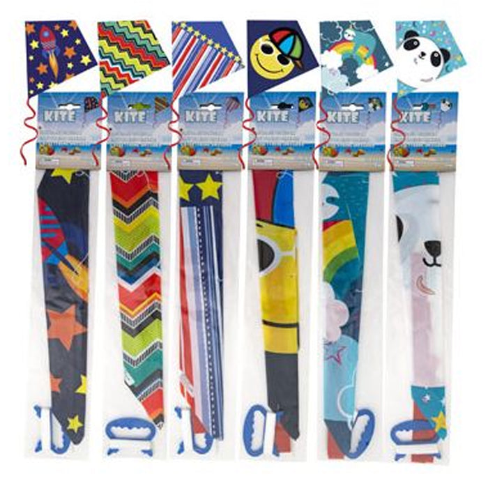 4 Packs Easy Flyer Diamond Kite Fun Kid Beach Fly Park Outdoor Games Plastic Toy