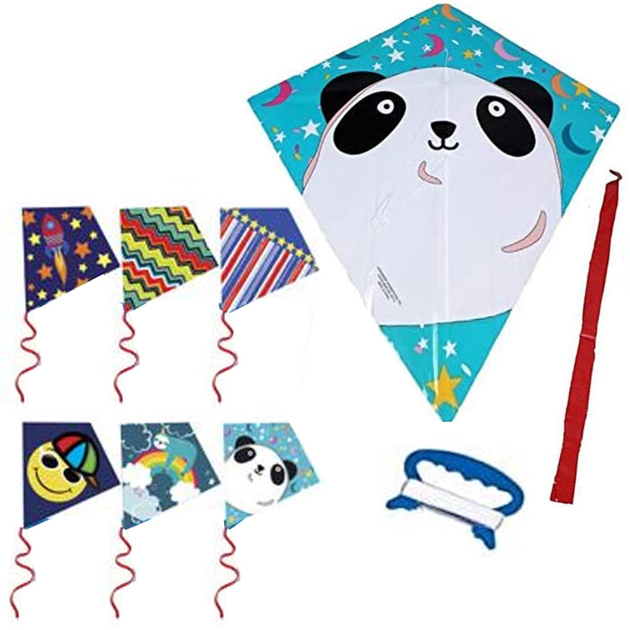 4 Packs Easy Flyer Diamond Kite Fun Kid Beach Fly Park Outdoor Games Plastic Toy