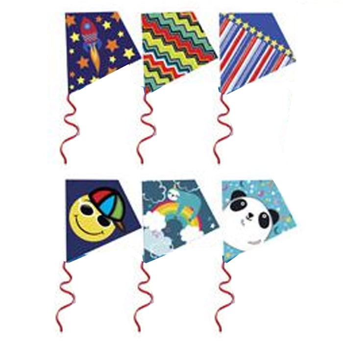4 Packs Easy Flyer Diamond Kite Fun Kid Beach Fly Park Outdoor Games Plastic Toy
