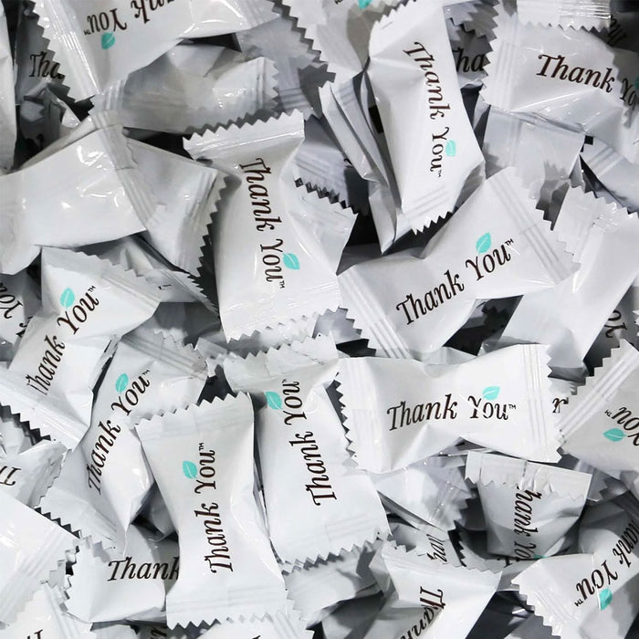 1000 Ct Buttermint Individually Wrapped Thank You Mint Candy Wedding Candies