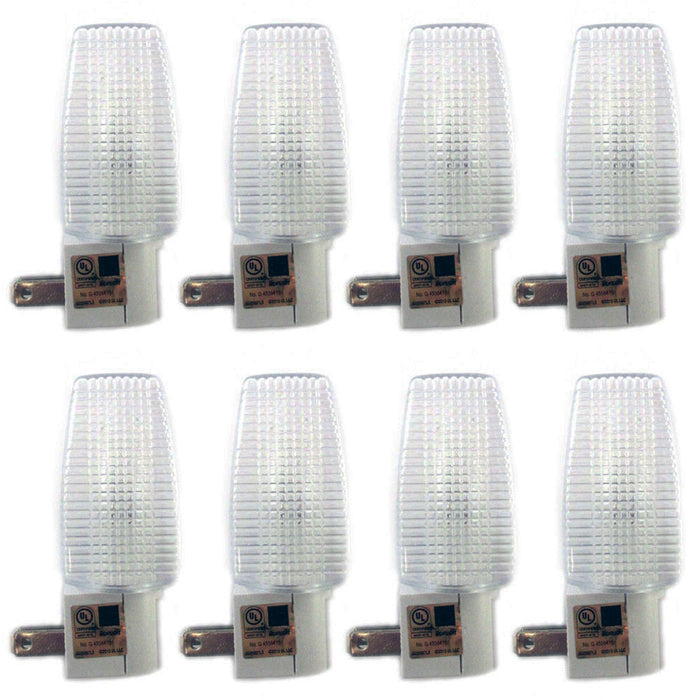 8 Trisonic Sensor Light Bulb Energy Saving Automatic Nghtlight Wall Plug In