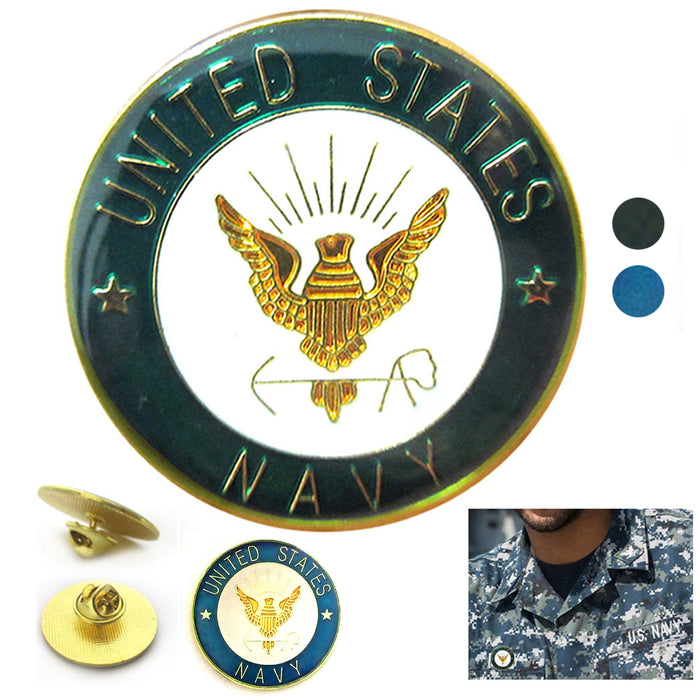 US Navy Lapel Pin Enamel Logo Metal Military Tie tack Hat Jacket Veteran Uniform