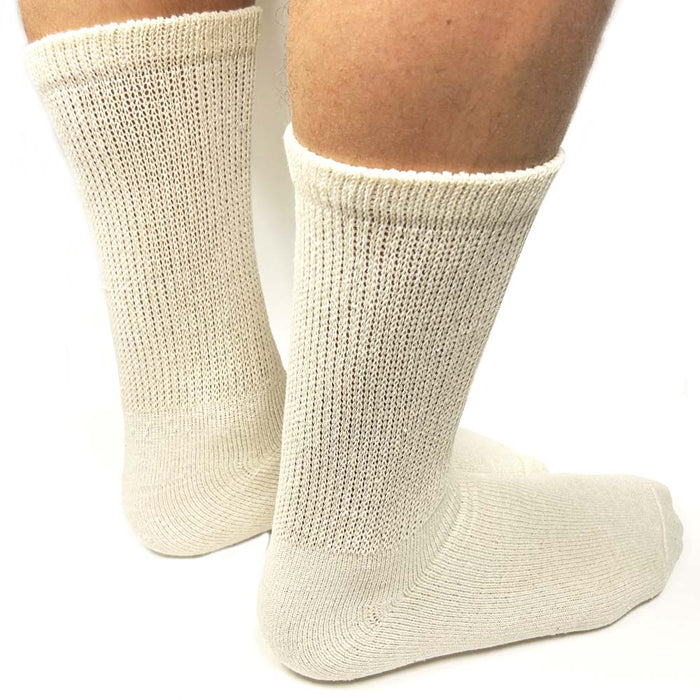 3 Pairs Diabetic Crew Circulatory Socks Health Loose Fit 9-11