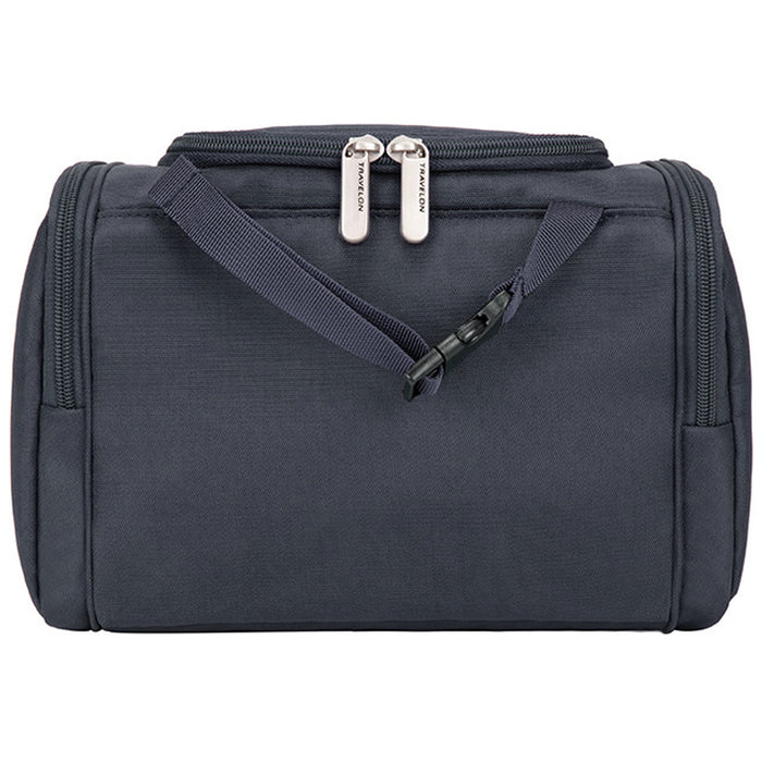 Travelon Anti-Theft Hanging Toiletry Bag Kit RFID Blocking Travel Organizer Blue