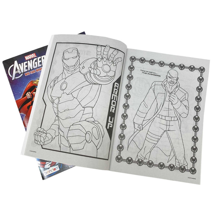 18PC Marvel Avengers Coloring Books Set Superheroes Activity Crayons Drawing Kit