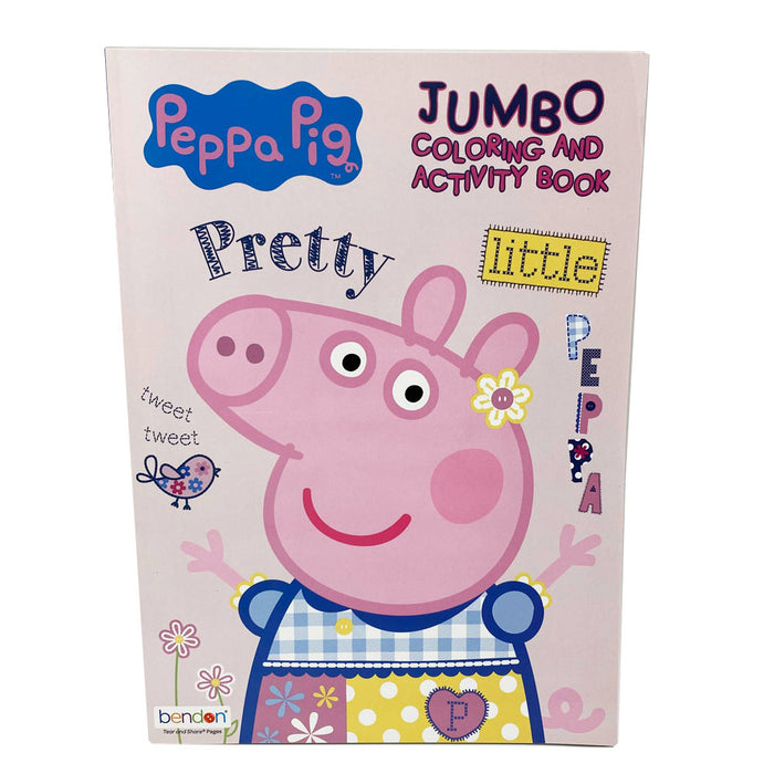 Peppa Pig Coloring Activity Book Set Premium Crayons Pad Drawing Combo For Kids