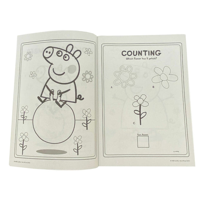 9PC Peppa Pig Coloring Book Kit Washable Markers Drawing Activities Set For Kids