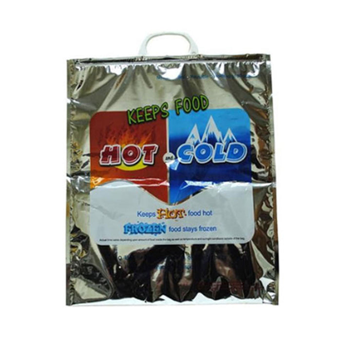 2 Hot Cold Insulated XL Aluminium Foil Bag Grocery Lunch Tote Cooler Warm Travel