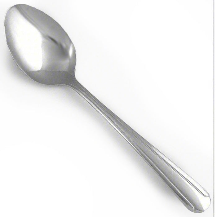 24 Pc Silver Dinner Spoons Stainless Steel Dessert Mirror Polished Flatware Home