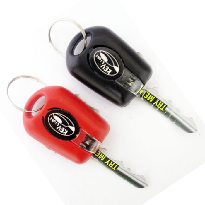 1 Key Cover LED Bright Light Keychain Torch Flashlight Keyring Case Cap New !