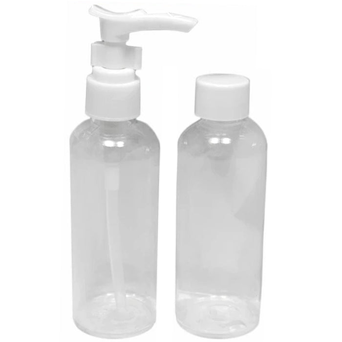12Pc 2 Oz Plastic Empty Toiletry Bottles Containers Travel Lotion Essential Oil