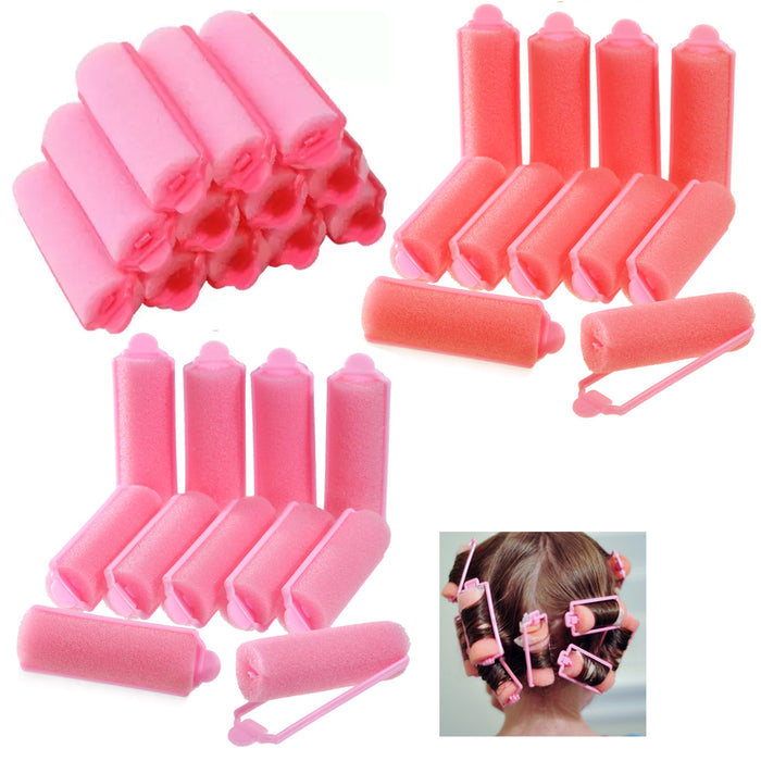 32 Small Foam Hair Rollers Curls Waves Soft Cushion Curlers Care Styling