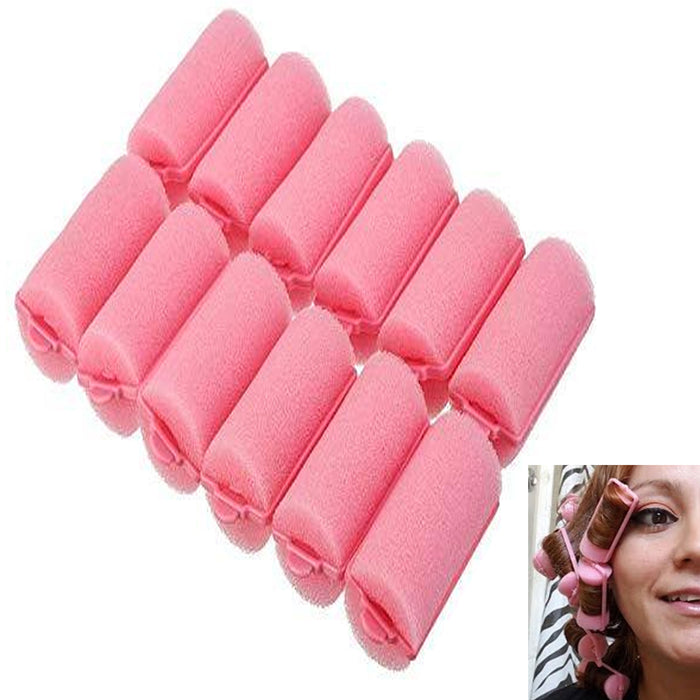 48 Foam Hair Rollers Small Soft Cushion Curlers Waves Curls Styling Salon 2.16"