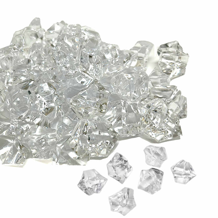 2 Bags Aquarium Decorative Rocks Plastic Ice Crystal Fish Tank Decorations 0.4lb