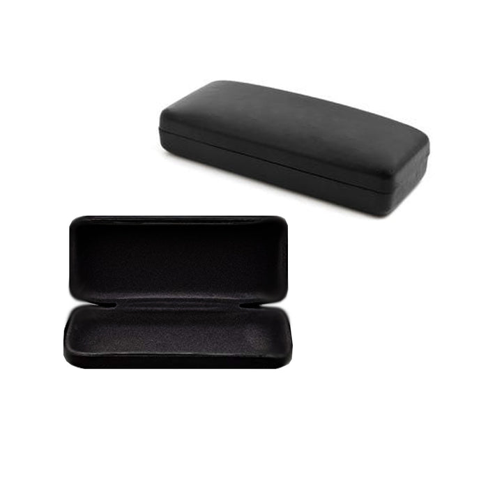 Black Hard Glasses Case Protective Clamshell Eyeglass & Sunglasses Case 1pc