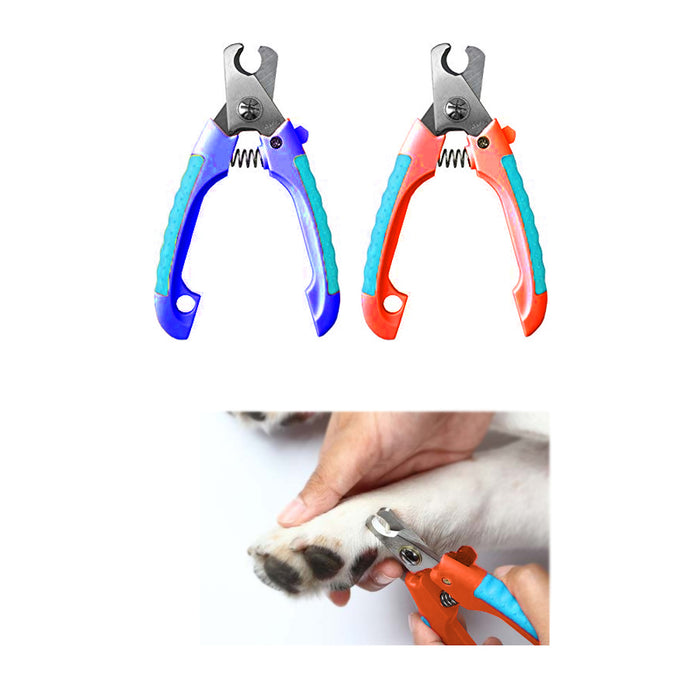 2 Dog Nail Clippers Small Large Trimmer Pet Cat Cutting Scissors Claw Care Tool