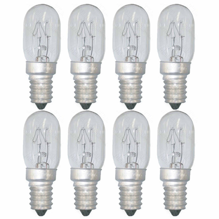8 Microwave Light Bulbs Oven Lamp 25w 120v Intermedium Refrigerator E14 Lighting