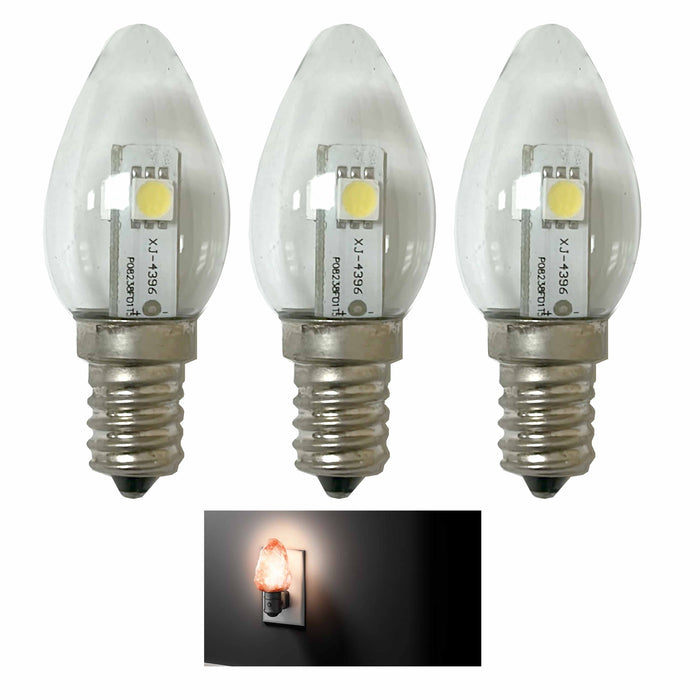 3 Pc LED Night Light Bulbs Lamp Daylight Lighting 5 Watt 120v Replacement E12S