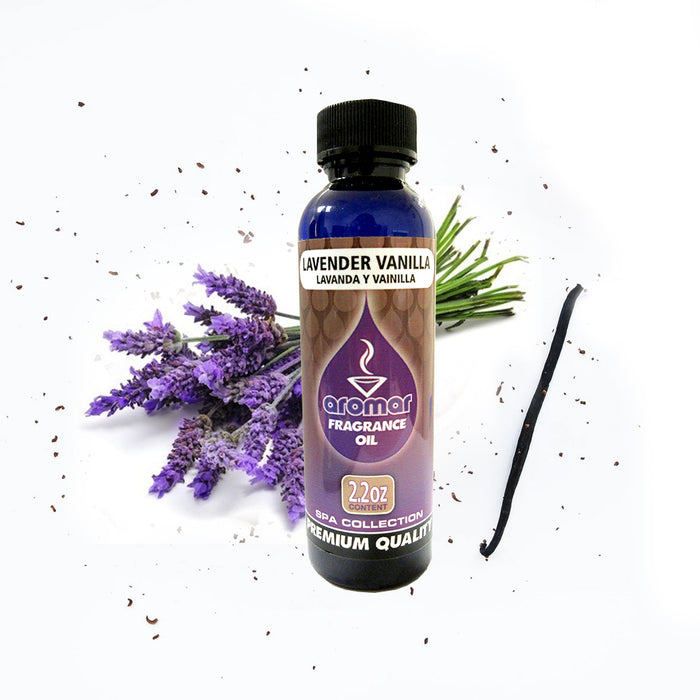4 Lavender Vanilla Scent Fragrance Oil Aroma Therapy Diffuse Air Burning 2.2 Oz
