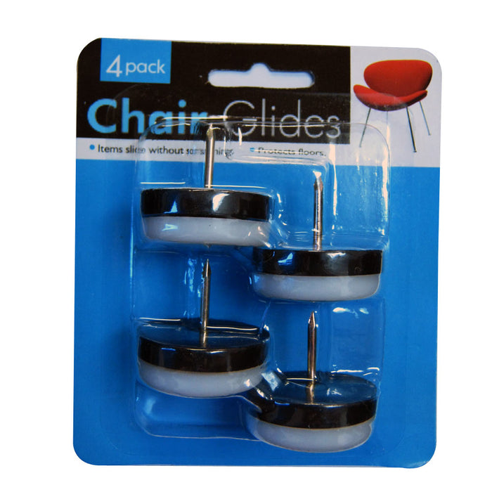 8 Plastic Nail In Chair Glides1 1/8" Base Protects Furniture Tile Carpet Floors