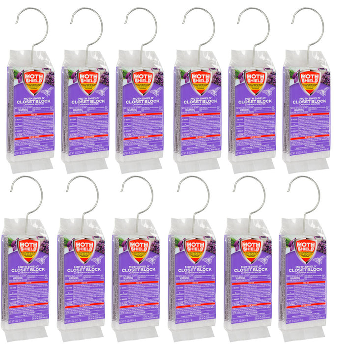 12 Lavender Scent Moth Block Kill Closet Clothes Carpet Beetles Eggs Larvae 60oz
